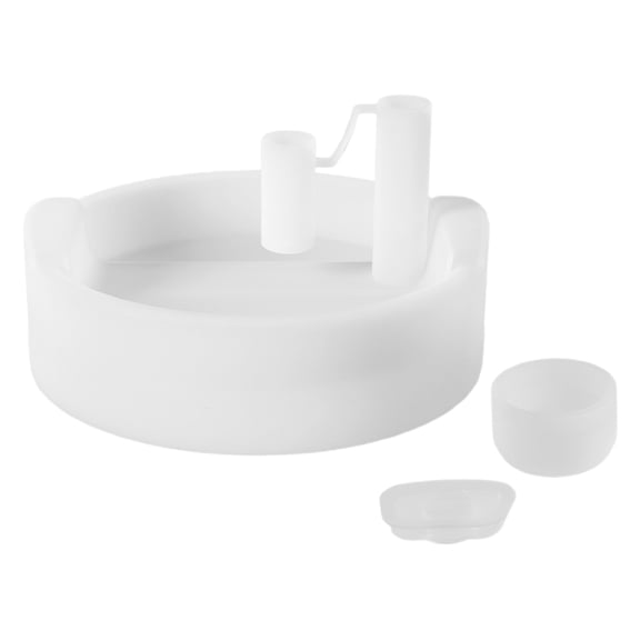 NUOLUX 1Set White Silicone Tumbler Stoppers Set Splash Resistant Straw Covers for Home Use