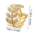 thumbnail image 3 of Branch Inlaid With Diamond Earrings Simple And Elegant Leaf Earrings And Earrings The Charm Of Nature: Earrings Set With Diamonds From Tree Branches Showing Simplicity And Elegan, 3 of 5
