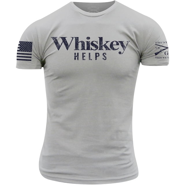 Grunt Style T-Shirt Whiskey Aide - Moyen - Gris Clair