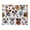 Multicolor 2, variant on Small Mouse Pad Desk Pad, Office Mouse Mat Non-Slip Rubber Base, Mousepad for Computer Laptop 28x22cm,Cowboy-themed
