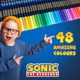 thumbnail image 3 of Bolígrafos para colorear Sonic The Hedgehog 48 para niños con tinta lavable, 3 of 6