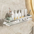 thumbnail image 3 of Estante flotante de pared para baño, accesorios de cocina, estante de acrílico Argenta 40cm, 3 of 8