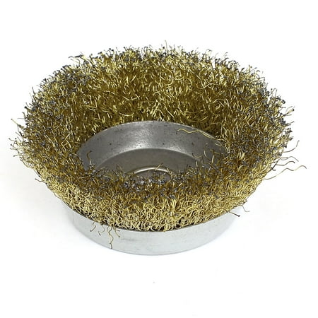 

5/8 Arbor Crimped Circular Steel Wire Cup Wheel Brush 80mm 3 Diameter