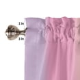 thumbnail image 5 of Living Room Curtains 72 Inches length, Rainbow Stripes Window Treatment Curtain Drapes, Modern Colorful Cream Striped Aesthetics Light Filtering Drapes for Bedroom Laundry Room, 52"x72", 2 Panels, 5 of 7