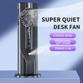 thumbnail image 6 of Wzzjkit Tower Fan 12.8 Inch, Portable Air Conditioner with Water Tank, Evaporative Air Cooler Misting Fan, 3 Speeds USB Desk Cooling Fan for Home Office Bedroom, Black, 6 of 6