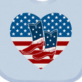 thumbnail image 4 of Inktastic USA Cowboy Boots Patriotic Boys or Girls Baby Bib, 4 of 4