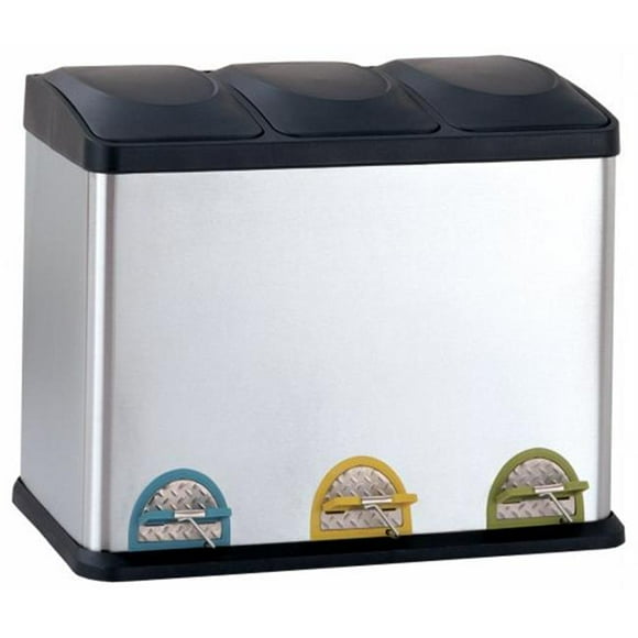 Organize It All Bac de Recyclage en Acier Inoxydable 4903