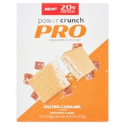 Power Crunch PRO Salted Caramel High Protein Bar, 20g Protein, 2 oz, 4 Ct