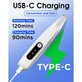 thumbnail image 4 of Deally Dog Paw Trimmer with LED Light, 9 mm Mini Blade (0.35 inches), Smart Display, Type-C Rechargeable Pet Clippers for Small Dogs Cats Trimming Paws, Eyes, Ears, Face, and Rump, 4 of 6