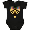 thumbnail image 3 of Inktastic Hanukkah Menorah Candles Boys or Girls Baby Bodysuit, 3 of 5