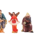 thumbnail image 4 of Figuras de Belén de 11 Uds., adornos navideños artísticos de pesebre de Jesús, conjunto de pesebre colorido, adornos para mesa centro de mesa y, 4 of 8