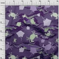 thumbnail image 3 of oneOone Viscose Chiffon Violet Fabric Sea Craft Projects Decor Fabric Printed By The Yard 42 Inch Wide, 3 of 4