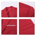 thumbnail image 5 of Cloudstyle Mens Slim Fit 3 Piece Suit Classic Business Wedding Suits Tuxedo Blazer Waistcoat Trousers, 5 of 7