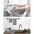 thumbnail image 5 of Vintage Boho Kitchen Dish Towels for Drying Dishes Set of 4, Neutral Abstract Flowers Pattern Aesthetic Waffle Weave Microfiber Hand Tea Bathroom Towels Quick Dry & Absorbent Towel 15.7x23.6, 5 of 7