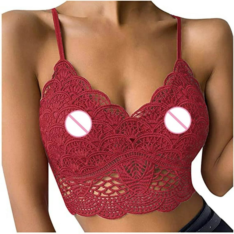 Meichang Lace Bras for Women No Wire Push Up T-shirt Bras Seamless
