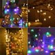 thumbnail image 4 of Guirnalda de luces de estrellas a pilas, 7,5 m, 50 LED, 8 modos de luz LED que cambian de color blanco cálido para bodas, Navidad, cumpleaños, Halloween, Día de la Madre, 4 of 5