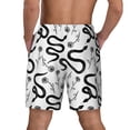 thumbnail image 4 of Goofa Hand Drawn Snake Printed Men's Swim Trunks Board Shorts Quick Dry Mens Swimming Trunks with Compression Liner,Breathable Fit Hawaii Beach Shorts-XX-Large, 4 of 9