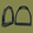 Black, variant on Plastic English Riding Horse Stirrups, Black