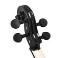 thumbnail image 3 of Violín 4/4 Violín negro hecho a mano Violín acústico ligero para educación musical, 3 of 9