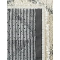 thumbnail image 7 of Unique Loom Soft Touch Shag Collection Area Rug - Dora (2' 7" x 10' Runner Ivory/Gray), 7 of 7