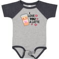 thumbnail image 3 of Inktastic I Love You a Latte with Coffee Cup Boys or Girls Baby Bodysuit, 3 of 5