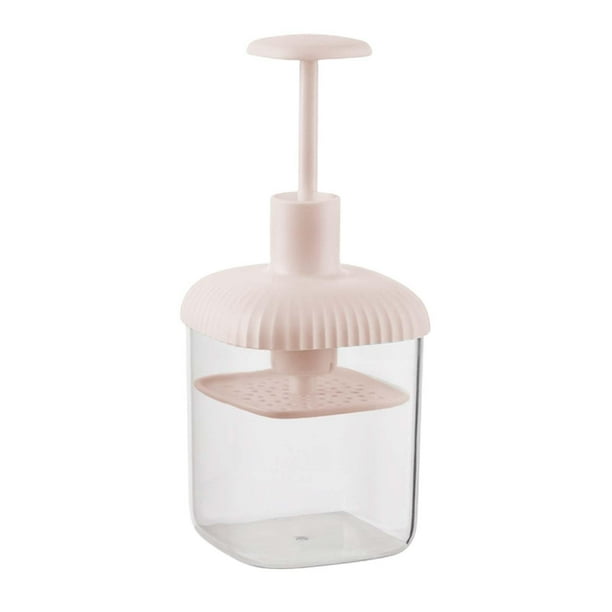 Máquina de espuma limpiadora para lavado facial, máquina de burbujas de espuma para lavado facial para tratamiento facial Rosa