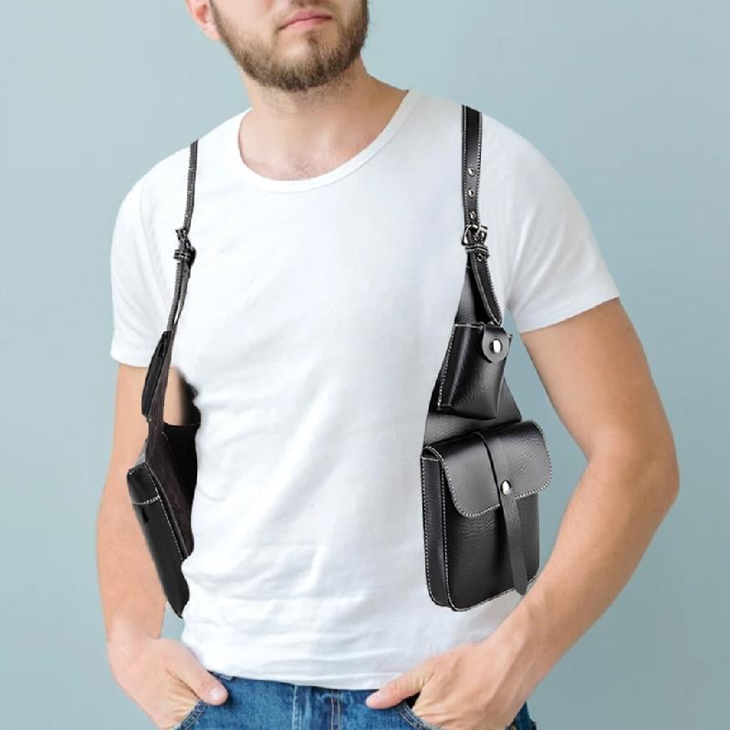 JZROCKER PU Retro Underarm Holsters Pouches with Adjustable Shoulder Strap for Film Enthusiasts and Player