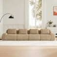 thumbnail image 4 of FFH 146" Oversized Boneless Couch, Cloud Sectional Sofa, No Assembly (Camel, 4 Seater), 4 of 18