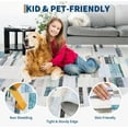 thumbnail image 2 of Memoryfield Washable 10' x 13' Area Rug, Foldable Geometric Printed Carpet, Soft Low Pile Abstract Floor Mats, Non Shedding Floor Covering for Bedroom Living Room, Blue, 2 of 9