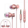 thumbnail image 1 of Twowood auricular Auricular con cable Magnetic in-Ear Stereo 3.5mm con control de volumen de micrófono para iPhone, 1 of 7