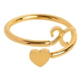 thumbnail image 3 of Xihbxyly Anillos de Inicial de Oro, Anillo Apilable con Letra Abierta, Joyería Ajustable con Alfabeto, Regalos Personalizados Únicos, Accesorio de Moda para Mujer, Perfecto para Mamá o Novia., 3 of 3