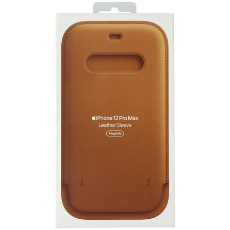 Official Leather Sleeve for MagSafe for iPhone 12 Pro Max - Saddle Brown