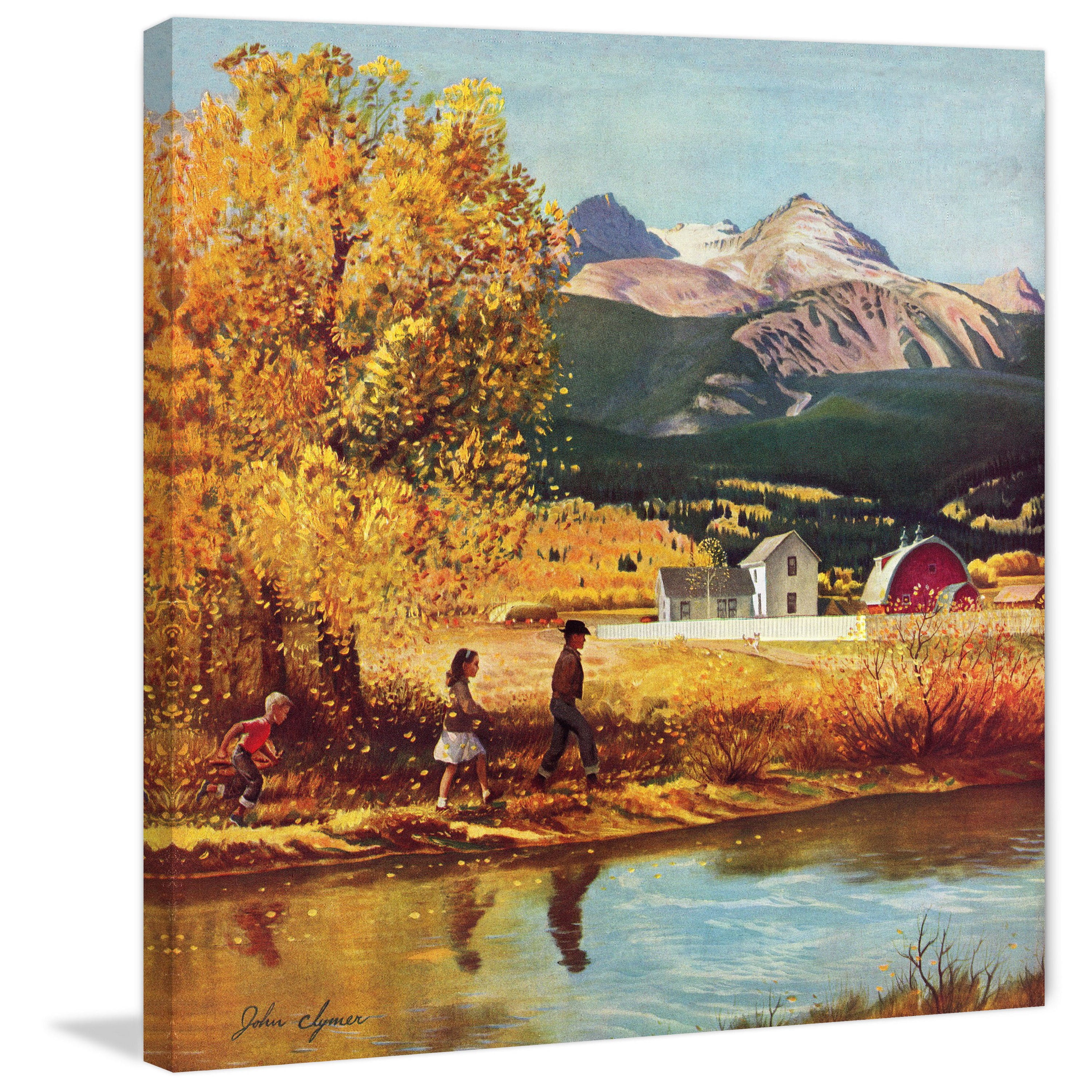 "Colorado Creek" Painting Print on Wrapped Canvas