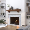 thumbnail image 4 of The Shenandoah 72" Pine Wood Mantel Shelf Warm Cherry Finish, 4 of 6