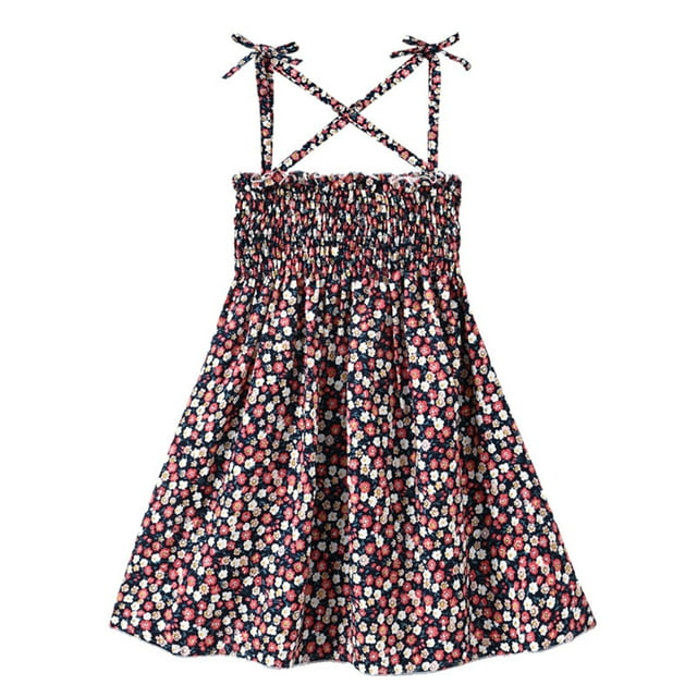 EYIIYE Robe Décontractée Sans Manches à Bretelles pour Fillettes