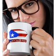 thumbnail image 2 of 3drose, the Flag of Puerto Rico in the Outline Map and Name of the Country Puerto Rico, 11oz Two-tone Black Mug, 2 of 6