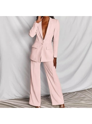 Glamorous Ladies 3-Piece Pants Suit - Pink / 5XL  Formal suits for women,  Pantsuits for women, Woman suit fashion
