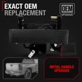 thumbnail image 3 of Tailgate Handle Upgraded Metal - Compatible with 2007-2013 Chevrolet Avalanche, 07-2014 Silverado 1500, 2500 HD, 3500 HD; 07-14 GMC Sierra 1500, 2500 HD, 3500 HD; 09-10 Hummer - OEM 20928119, 2088035, 3 of 5
