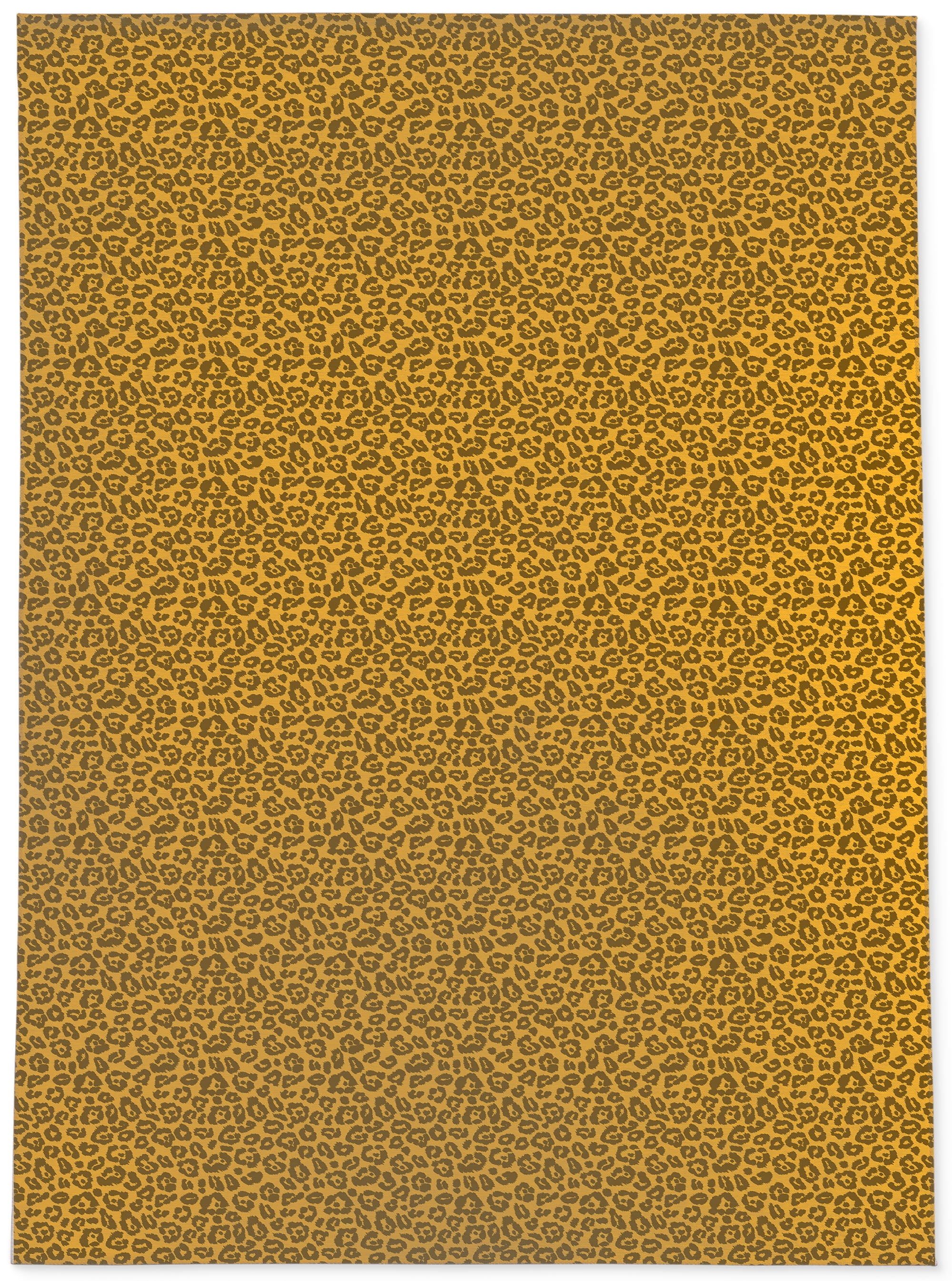 Leopard Print Gold Area Rug by Kavka Designs