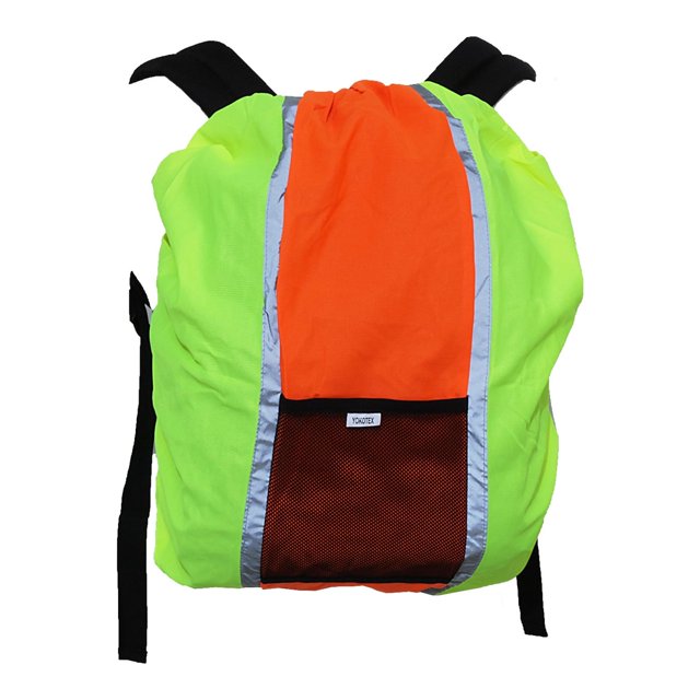 Yoko - Funda de visibilidad para mochila (Amarillo fluorescente/naranja)