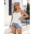 thumbnail image 7 of ANFERRY Camisoles for Women Loose Fit Adjustable Straps Tank Tops with Built in Bra Scoop Neck High Elastic Cami Shirts, 7 of 7
