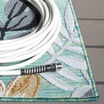 thumbnail image 5 of SAFAVIEH Cabana Blazhe Botanical Indoor/Outdoor Area Rug, Blue Green/Grey, 5'1" x 7'6", 5 of 17
