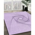 thumbnail image 3 of Ahgly Company Machine Washable Indoor Rectangle Transitional Bright Lilac Purple Area Rugs, 3' x 5', 3 of 7