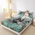 thumbnail image 4 of Homewish Cute Cow Family Full Size Sheets for Teen, Rustic Farmhouse Groovy Bed Sheets, Western Farm Animal Sheet Sets, Ultra Soft Bedroom Decor, 4pcs, 4 of 7