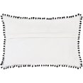 thumbnail image 2 of Dreamy DRM-002 12"H x 18"W Lumbar Pillow Cover in White and Black, 2 of 2