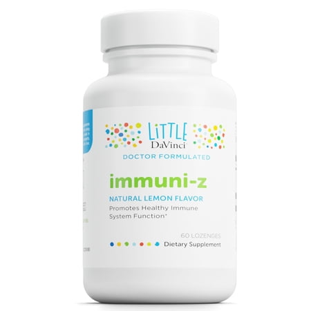 Little DaVinci Immuni-Z - Support Immune & Brain Health* - Lemon Flavor - 60 Lozenges