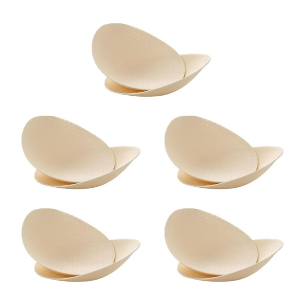 5 pares de insertos de almohadillas para sujetador para mujer, almohadillas para el pecho transpirables y cómodas, copas para el pecho. Piel