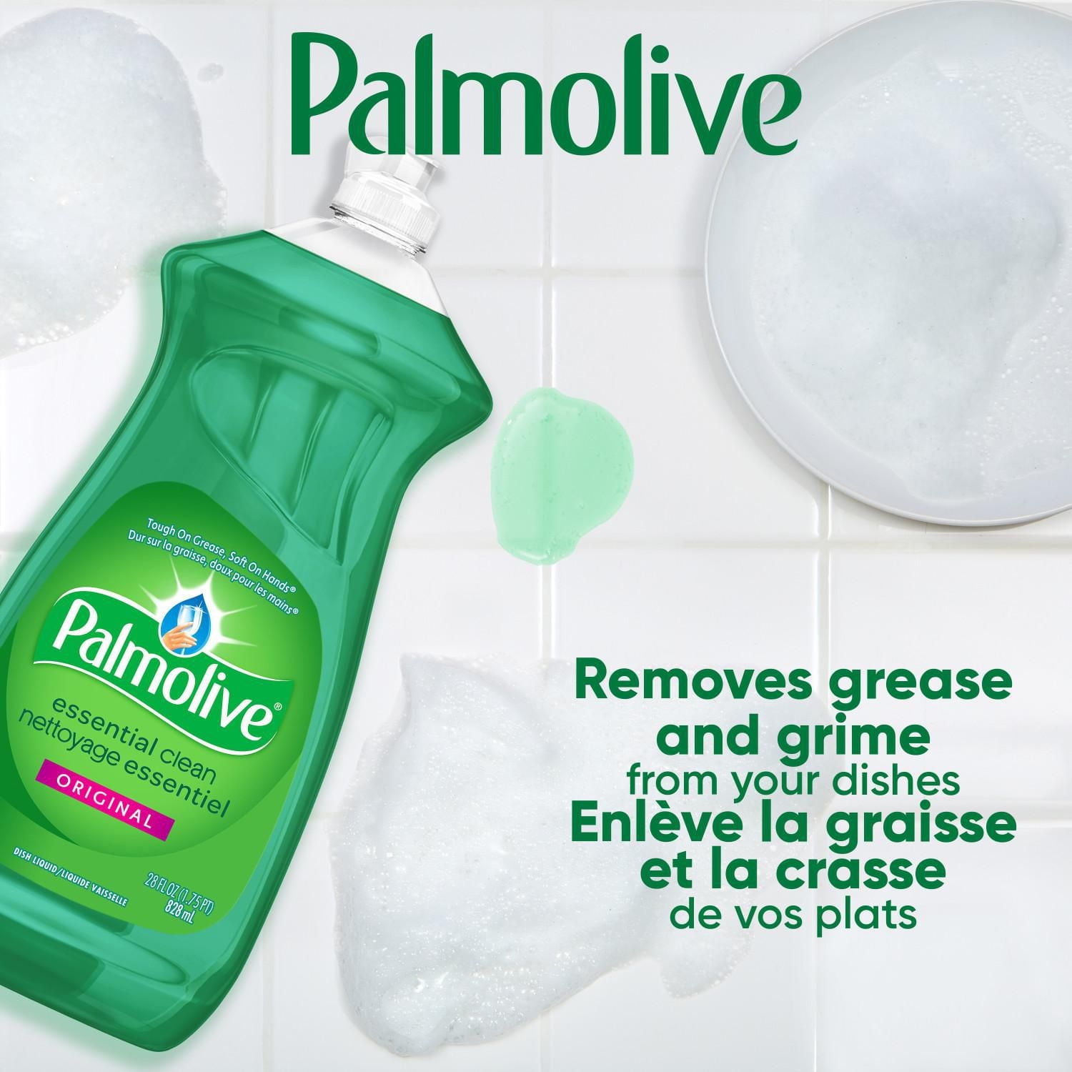 Savon à vaisselle liquide Palmolive Essential Clean, parfum Original - 828 mL 828 ml