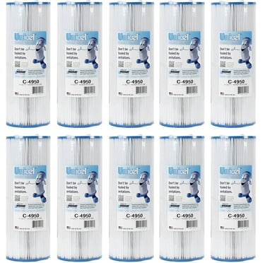 Unicel C-4950 Replacement 50 SqFt Pool Hot Tub Filter Cartridge (10 Pack)