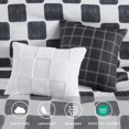 thumbnail image 5 of Intelligent Design 5 Piece Full/Queen Size Printed Bedding Set, Black/White Checkered Comforter Set, 5 of 7